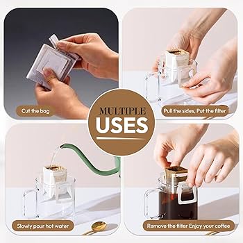 Hachidoori Single Serve Pour Over Coffee Packets – Drip
